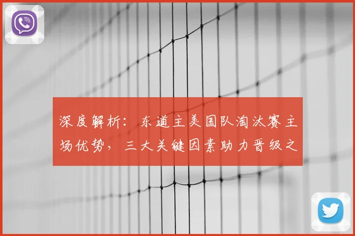 深度解析：东道主美国队淘汰赛主场优势，三大关键因素助力晋级之路