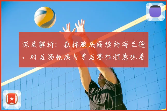 深度解析:森林狼底薪续约海兰德,对后场轮换与季后赛征程意味着什么?